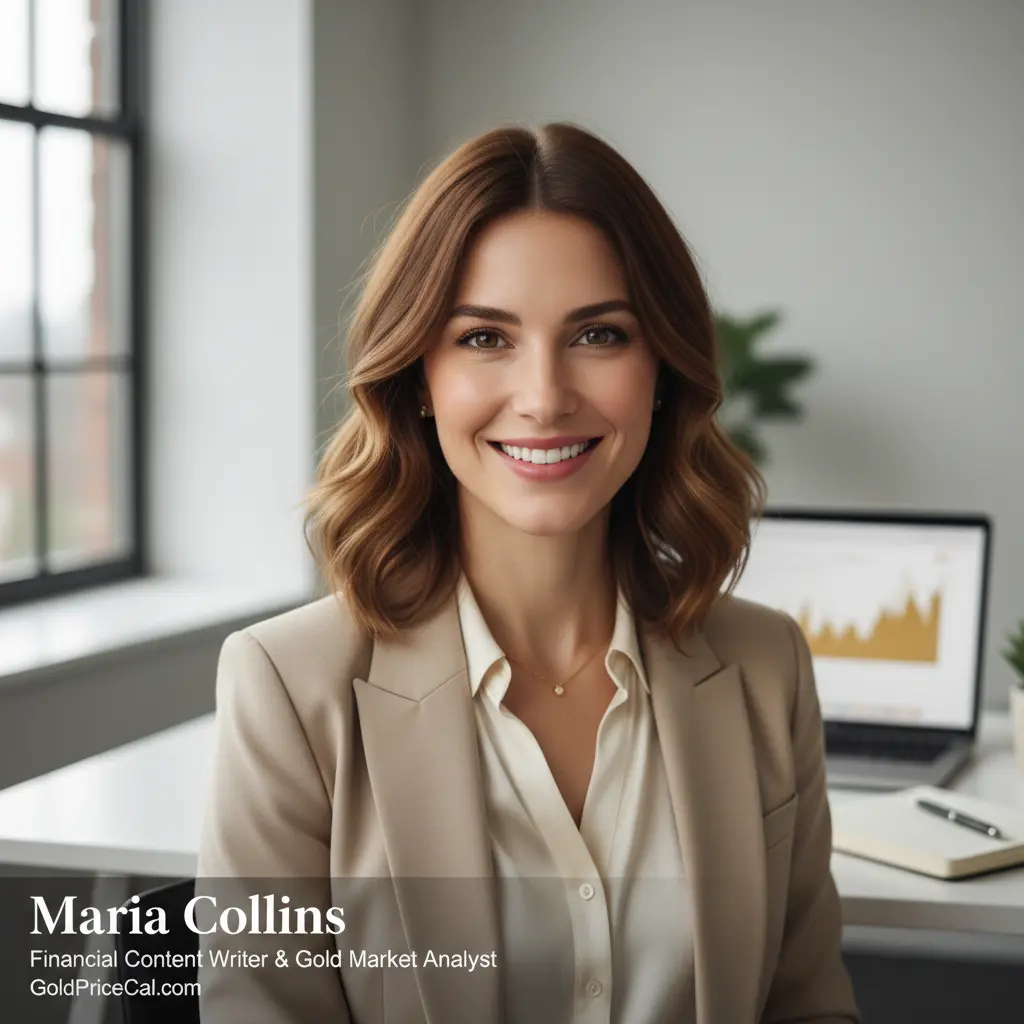 Maria Collins analyst and content writer at Gold Price Cal